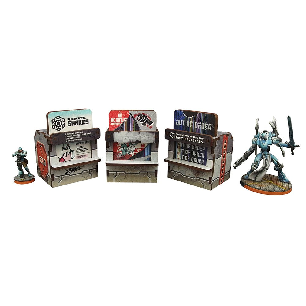 Micro Art Studio - Infinity Scenery - Precinct Sigma Food Booths 1 (3) PREPAINTED (grey)