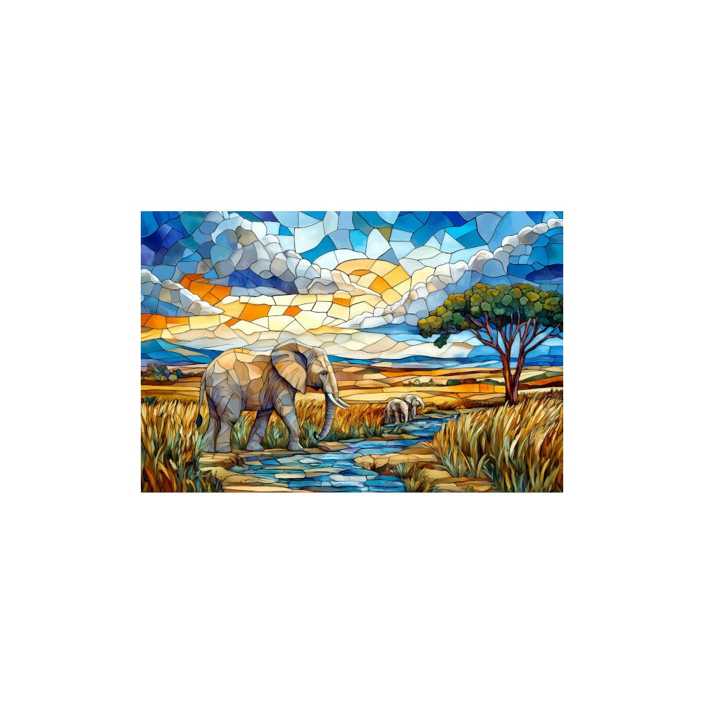 Puzzle - Trippy Puzzles - 300 Pce Stained Glass Wood Jigsaw Noble Nomads