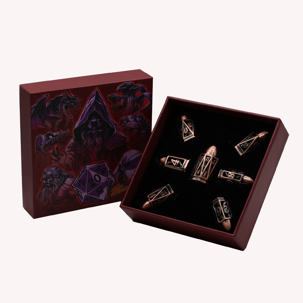 LPG Dice Bullet RPG Set Copper