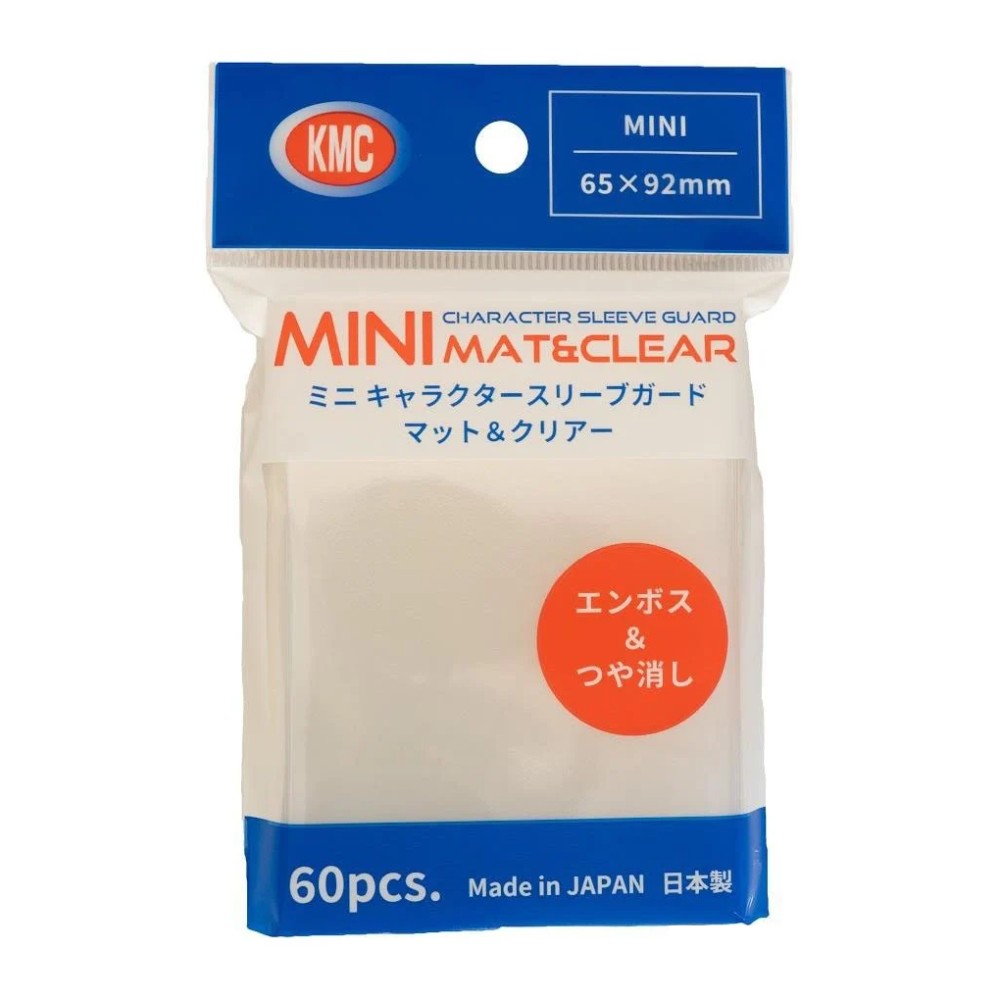 KMC: Mini Sleeves Character Sleeve Guard: Mat & Clear