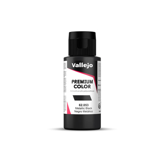 Vallejo - Premium Colour - Pearl & Metallics - Metallic Black 60ml