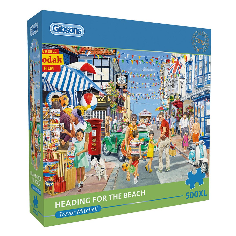 Puzzle - Gibsons - Heading For The Beach 500Pcxl