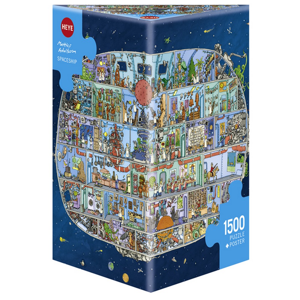 Puzzle - Heye - Triangular Box - Adolfsson Spaceship 1500Pc