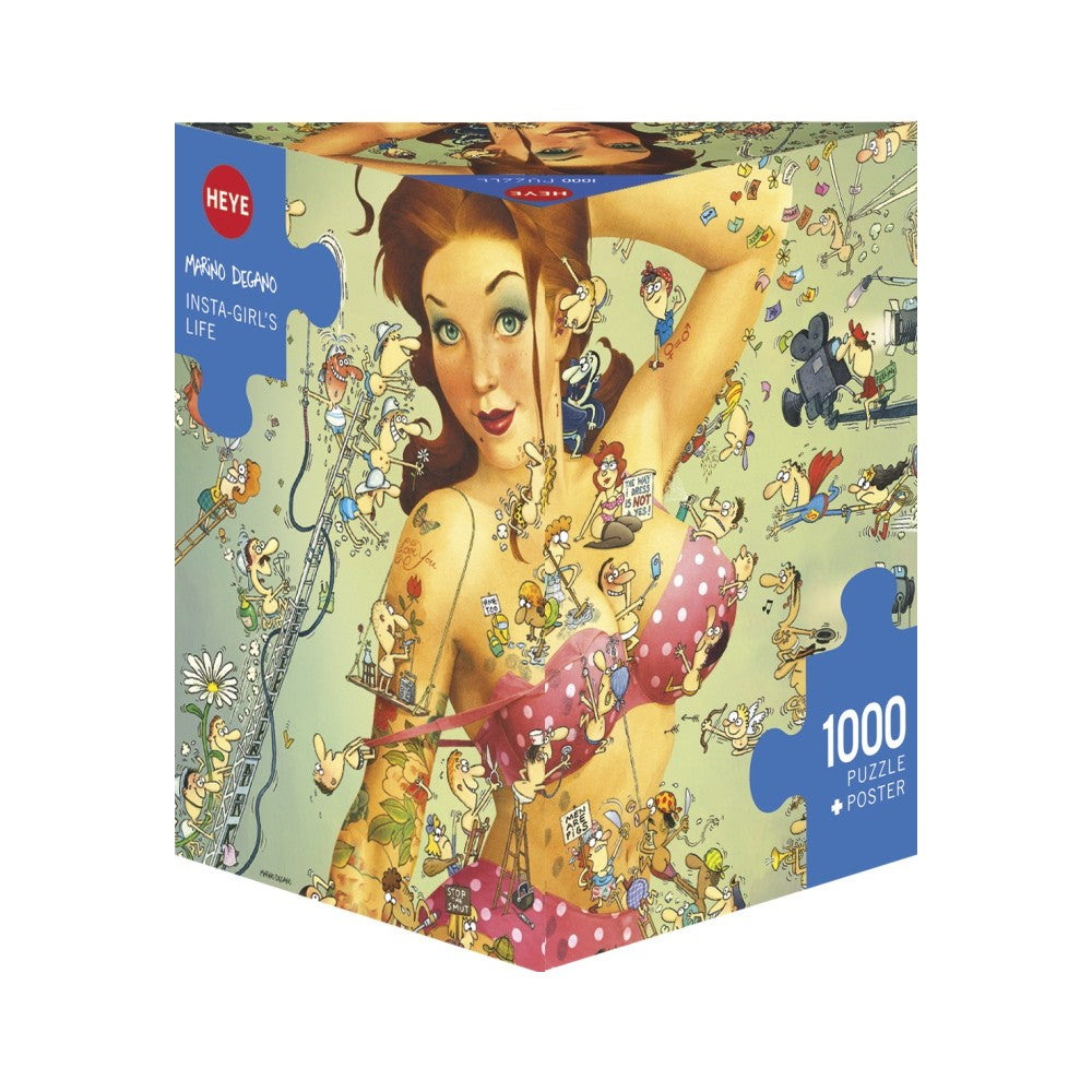 Puzzle - Heye - Triangular Box - Degano;Insta-Girl's Life 1000P