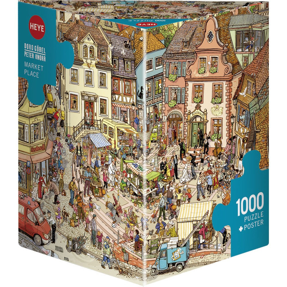 Puzzle - Heye - Triangular Box - Gobel&Knorr; Market Place 1000