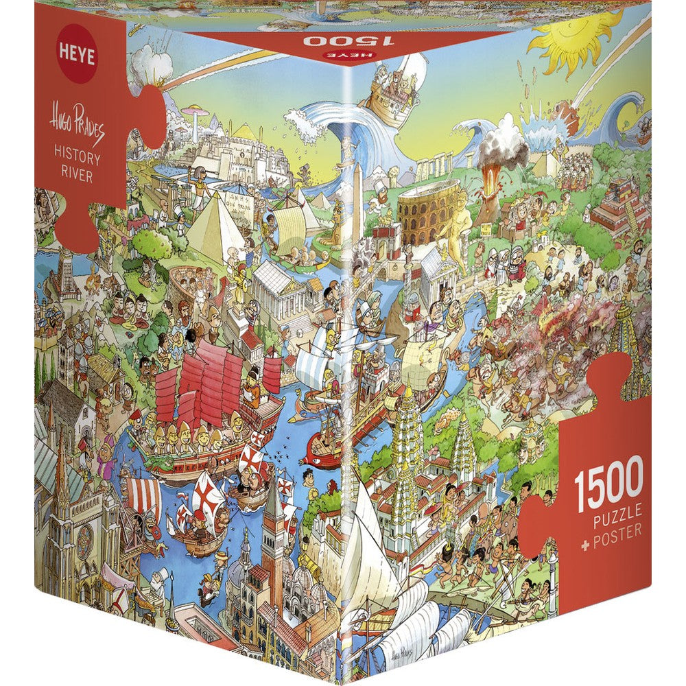 Puzzle - Heye - Triangular Box - Prades; History River 1500Pc