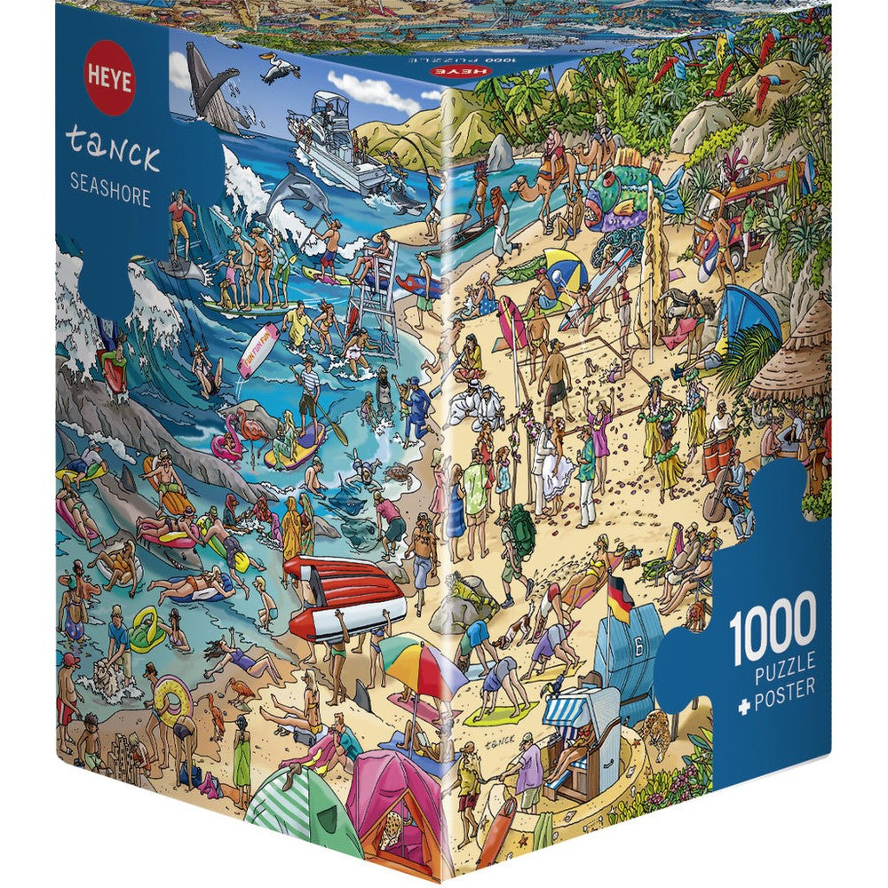 Puzzle - Heye - Triangular Box - Tanck; Seashore 1000Pc