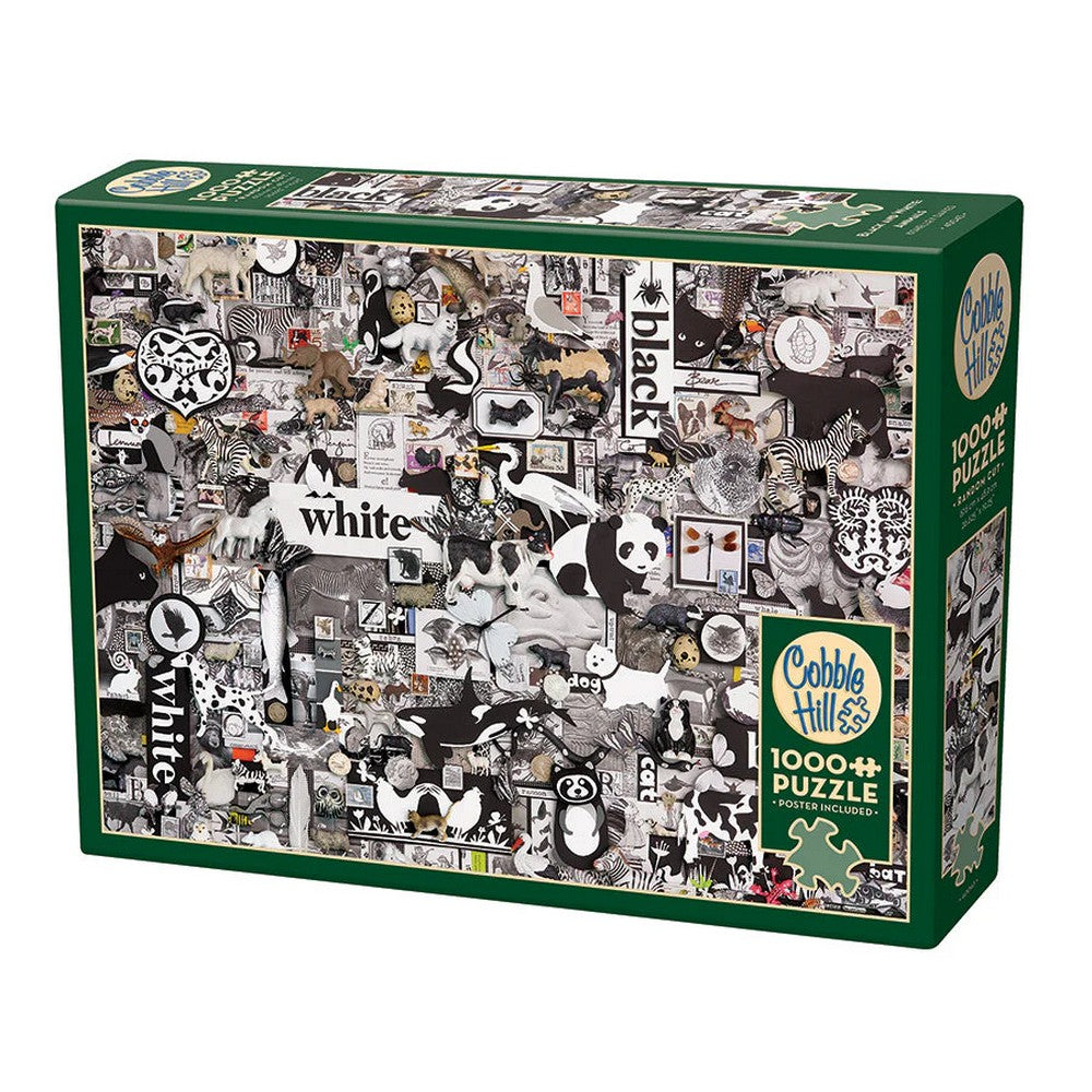 Puzzle - Cobble Hill - Black & White Animals