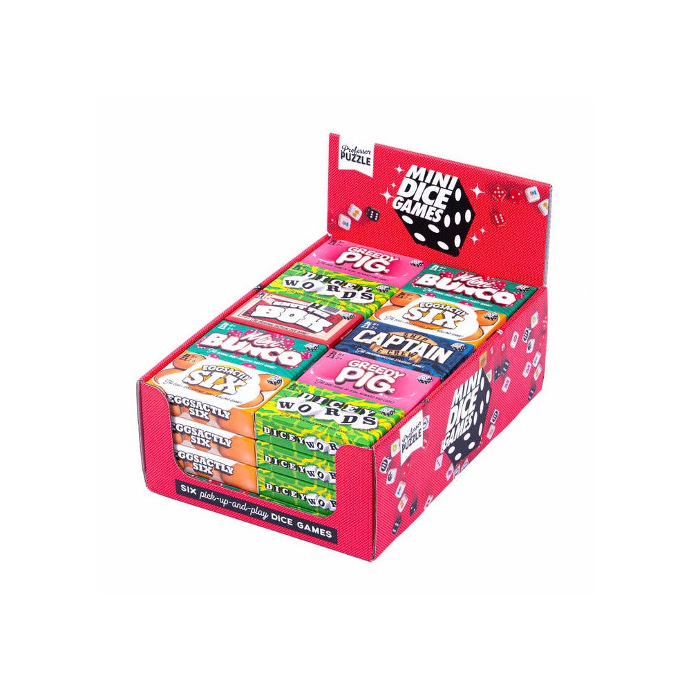 Mini Dice Games; Display Of 40
