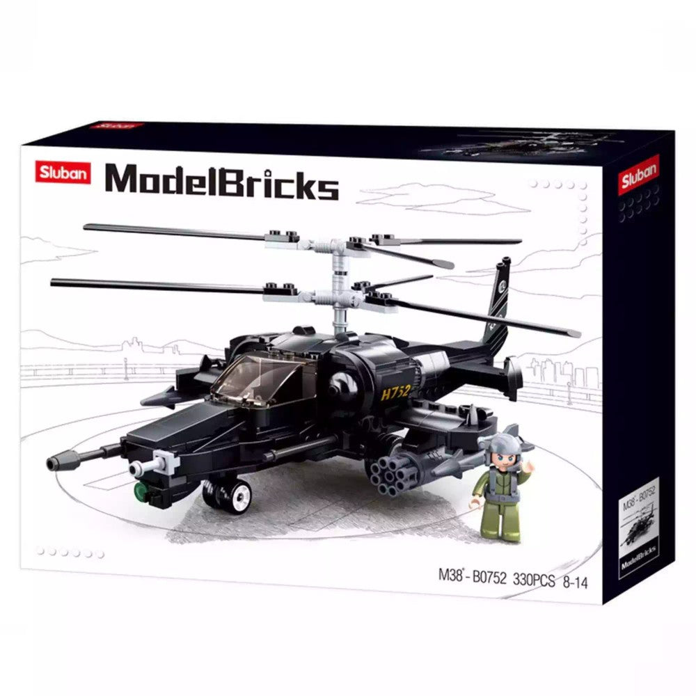 Army Blackshark Helicopter;330Pc