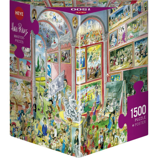 Puzzle - Heye - Triangular Box - Prades; Masterpieces 1500pc
