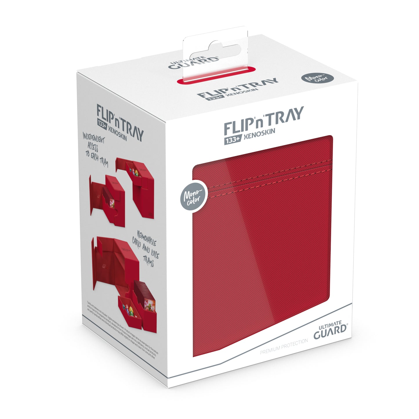 Ultimate Guard: Deck Box XenoSkin Flip'n'Tray 133+ Red