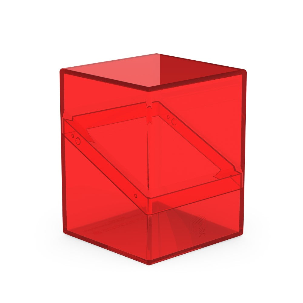 Ultimate Guard: Deck Box Boulder 100+ Clear: Ruby