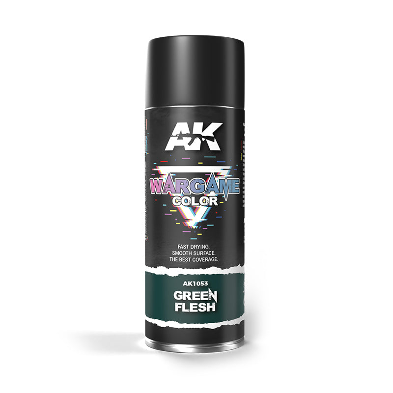 Ak Interactive - Aerosol Spray Primer - Green Flesh Spray 400ml