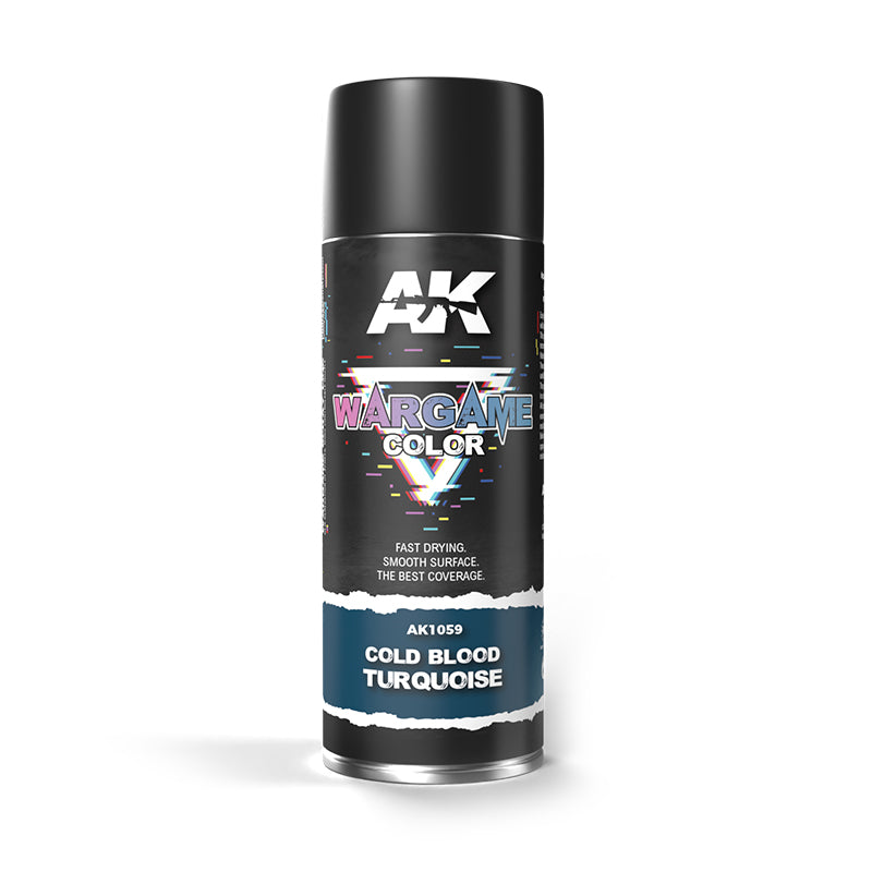 Ak Interactive - Aerosol Spray Primer - Cold Blood Turquoise Spray 400ml