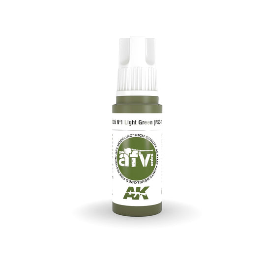 AK Interactive - 3 Gen Acrylics - Nº1 Light Green (Fs34151) 17ml