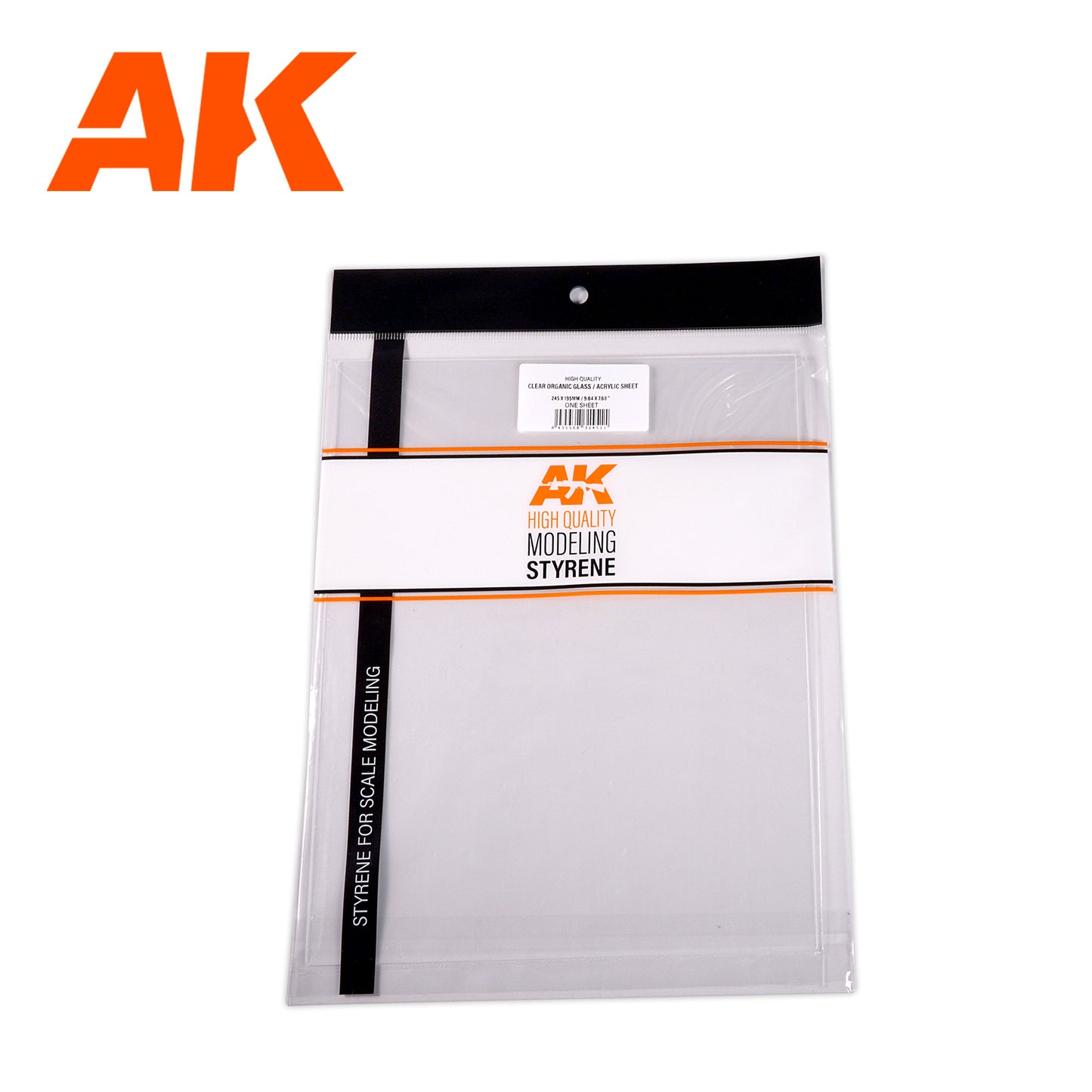 Ak Interactive - Styrene - 0.20 mm/0.008 Thickness-Clear Organic Glass/Acryl