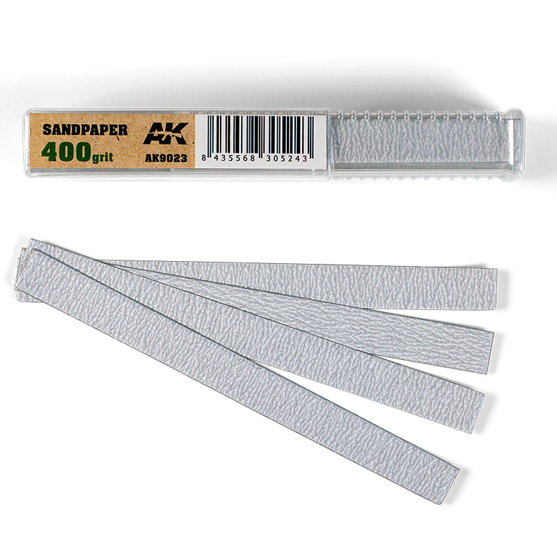 Ak Interactive - Tools - Dry Sandpaper 400 grit X 50 Units