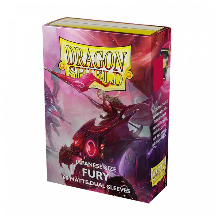 Dragon Shield: Japanese Size Sleeves Matte Dual Fury (Alaric, Crimson King)