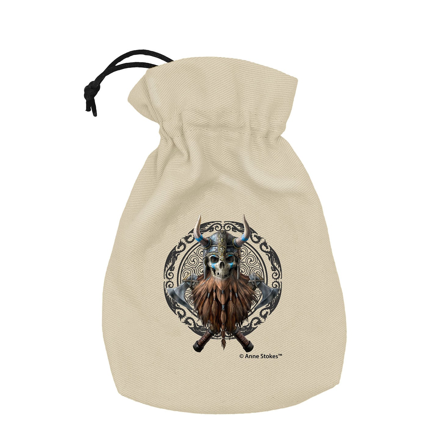 Q Workshop - Anne Stokes - Dice Pouch - Viking Skull