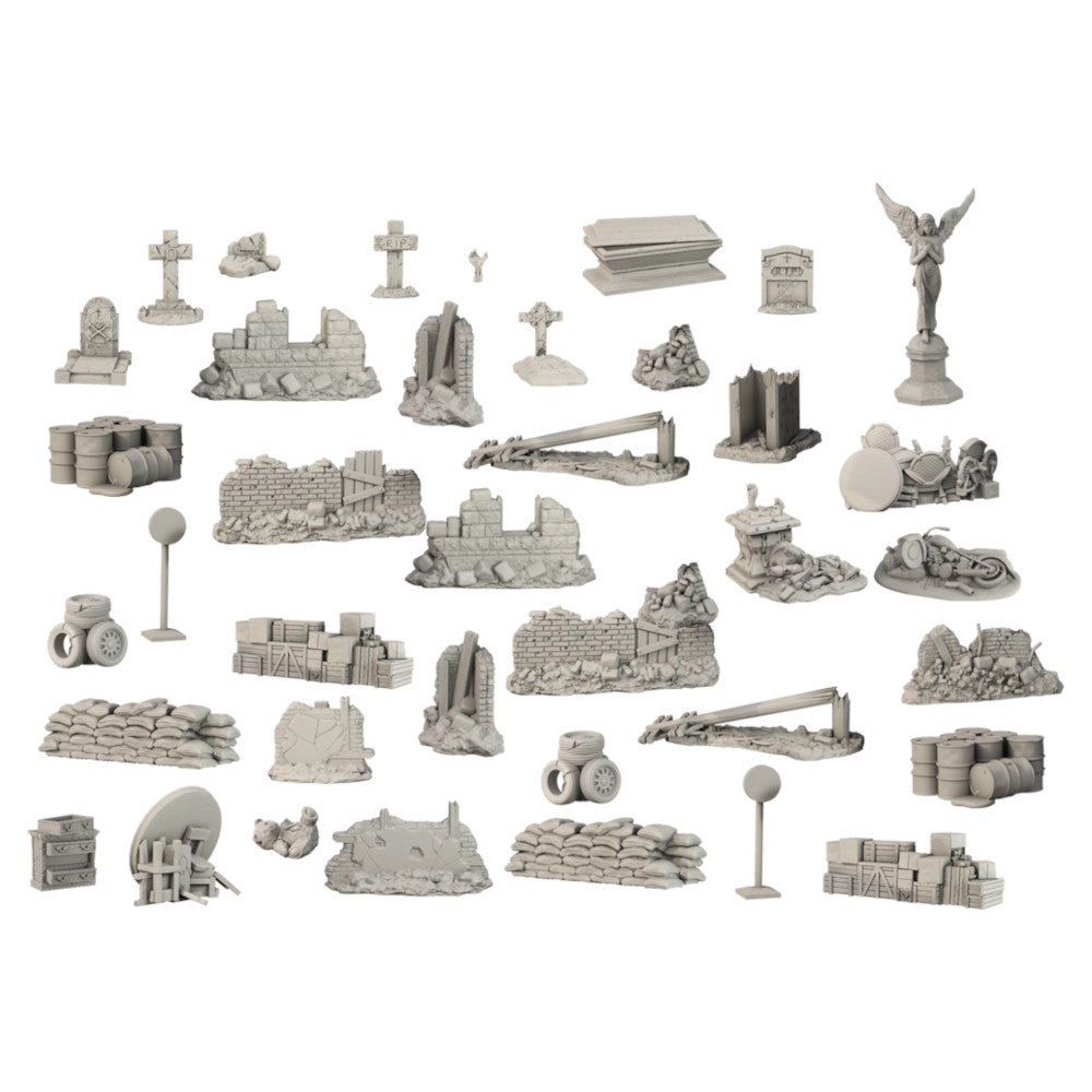 MANTIC DIRECT TerrainCrate - Modern Battlefield Ruins