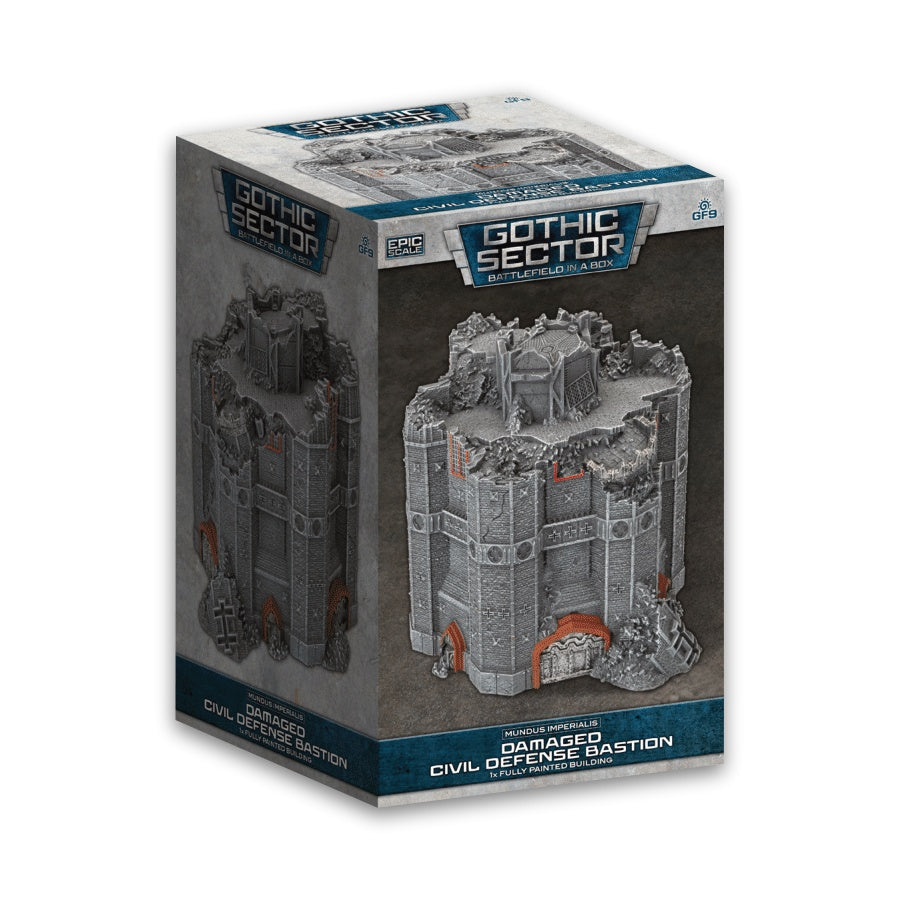 Battlefield in a Box: Gothic Sector Mundus Imperialis: Civil Defense Bastion (Damaged)