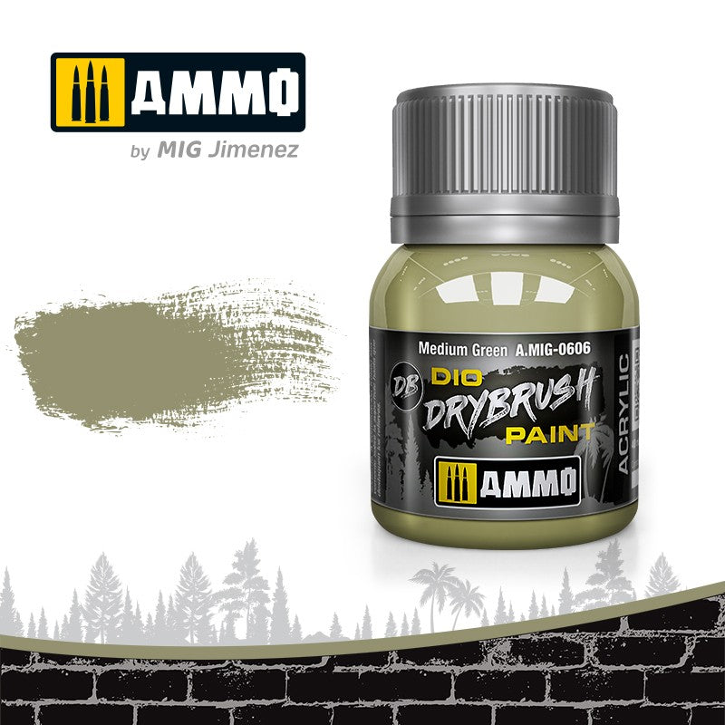 Ammo by MIG - Drybrush - Medium Green