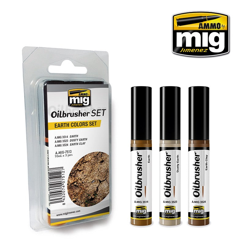 Ammo by MIG - Oilbrushers - Earth Colors Set