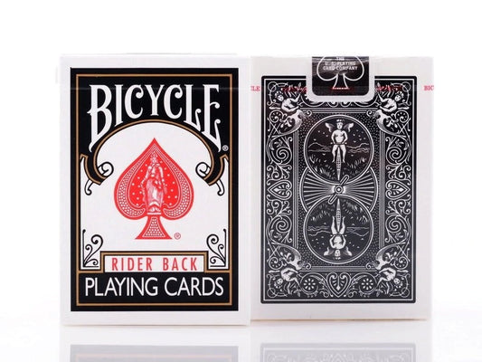 Bicycle Classic Rider Black Back with Black Closure Seal Playing Cards