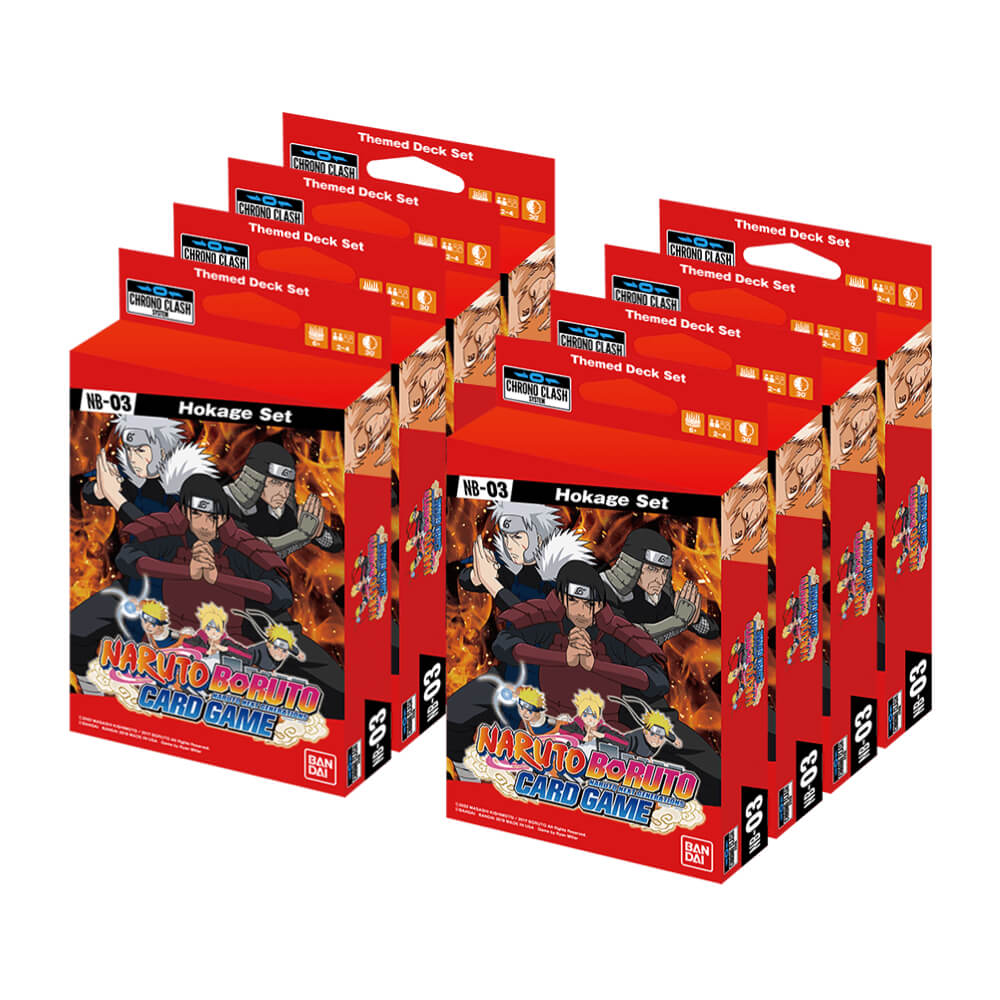 Chrono Clash System Card Game: Naruto Boruto Expansion Deck Set Display: Hokage [NB03]