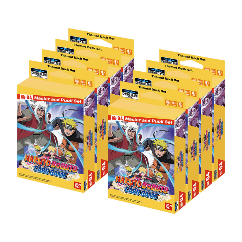 Chrono Clash System Card Game: Naruto Boruto Expansion Deck Set Display: Master & Student [NB04]
