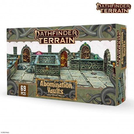 Dungeons & Lasers: Half-Height Walls - Pathfinder Terrain: Abomination Vaults