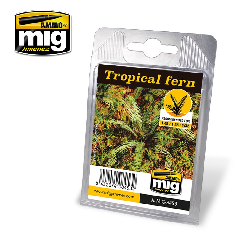 Ammo by MIG - Dioramas - Laser Cut Plants - Tropical Fern