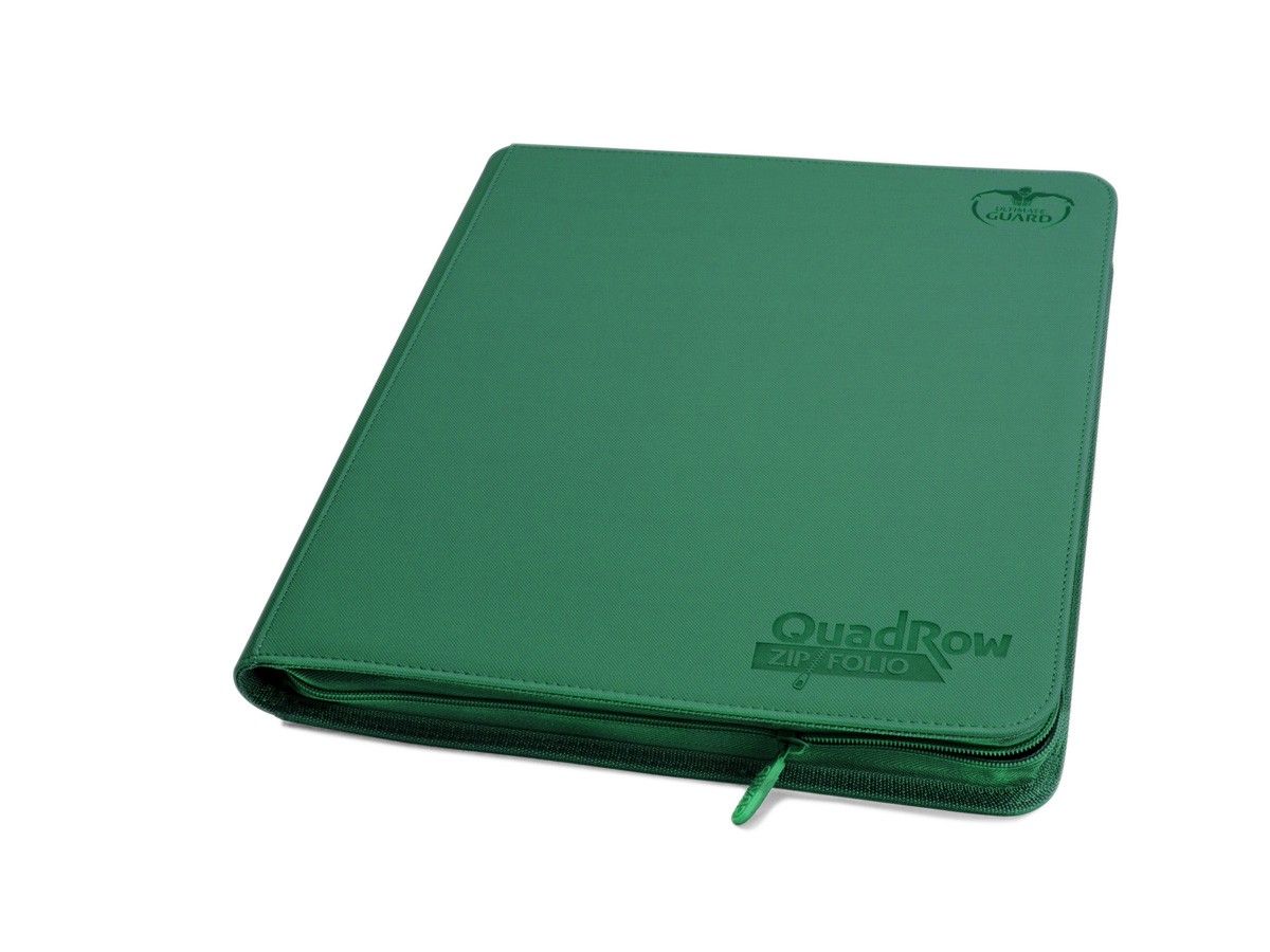 Ultimate Guard: Portfolio 24-Pocket QuadRow XenoSkin ZipFolio Green