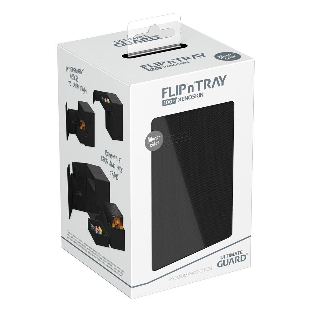 Ultimate Guard: Deck Box XenoSkin Monocolor Flip'n'Tray 100+ Black